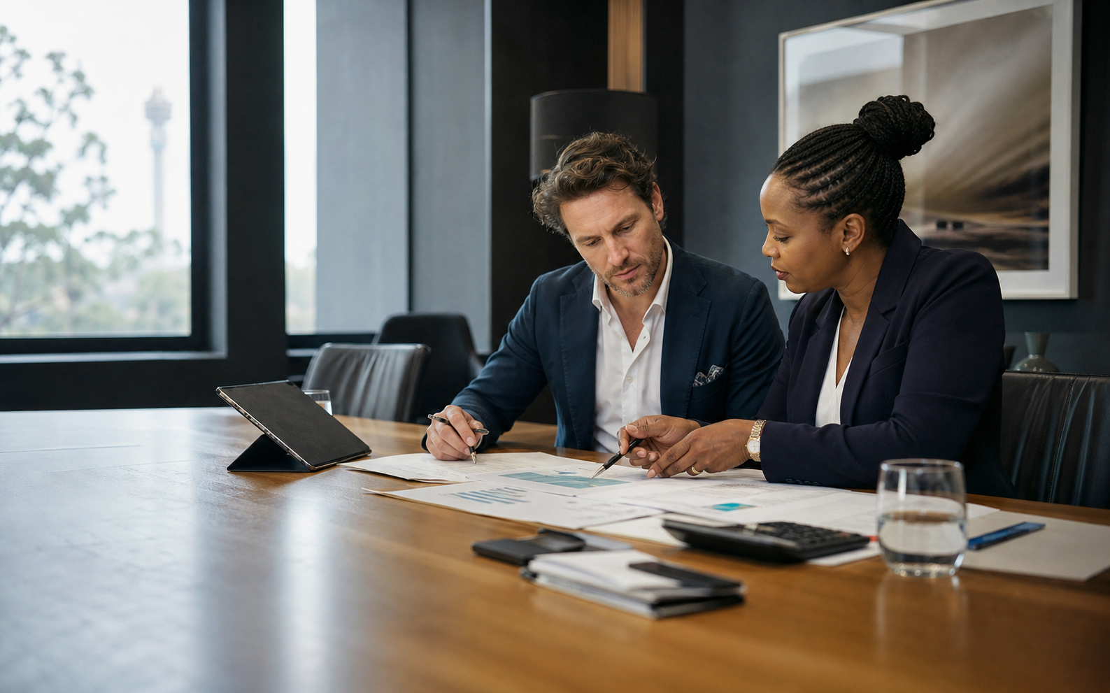 South African employment advisor explaining a workforce plan