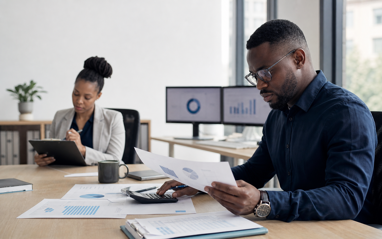 South African payroll specialist reviewing employment costs